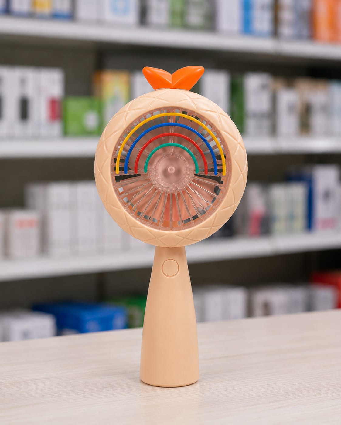 Rainbow LED Mini Fan β USB Rechargeable Handheld Fan