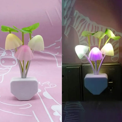 Mushroom Night Light | LED Night Lights | Flower Lamp Bedroom Baby room Lamps For Family, Friend or Kids Gifts (Random colors) - Pack of 1