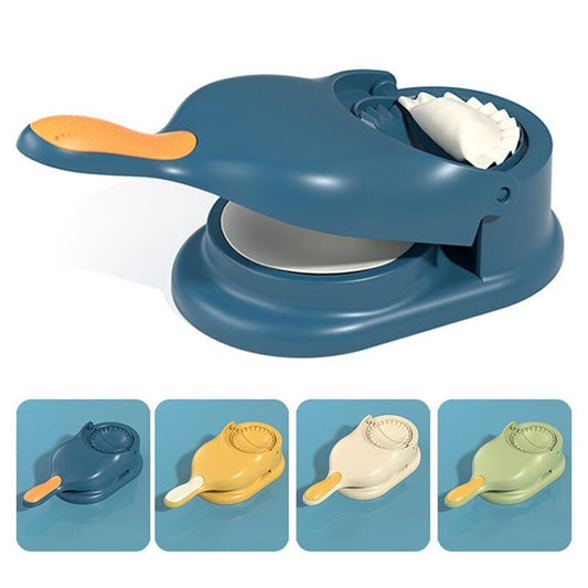 2-in-1 Dumpling Wrapper Tool Food Grade Manual Dumpling Wrapper Mold Labor-Saving Baking Pastry Home Kitchen Gadget (Random Color)without box