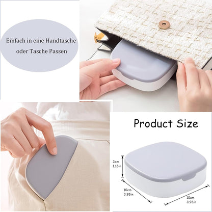 Small Jewellery Box, Jewellery Box, Portable Jewellery Box, Girls' Earrings, Cut Necklace Box, Can Be Placed in the Bag of the Bag at Home (Pink Or Silver Colors) (Random Colors)