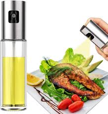 Oil Spray Bottle / 100ml Glass Oil Sprayer For Kitchen Use / Cooking, BBQ, Baking, Frying, Salad Dressing Oil Spray Bottle (Random color)