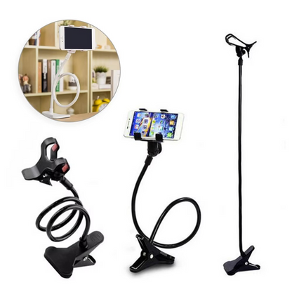 Flexible Snake Mobile Stand – Adjustable Lazy Phone Holder for Desk, Bed & Table | Random Color