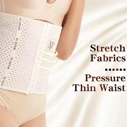 M + Belly Belt 6 Hooks Body Shaper & Tummy Controller ~ Size : 3XL ~ Color : Skin