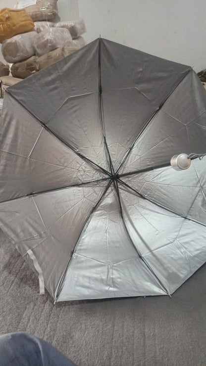 Compact Travel Umbrella with Windproof Design Gray Ghana