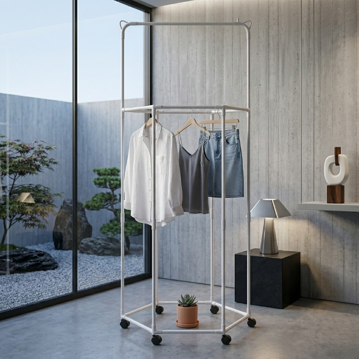 360° Rotating Clothes Hanger | Multi-Tier Laundry Organizer With Swivel Hook For Space-Saving Wardrobe Storage