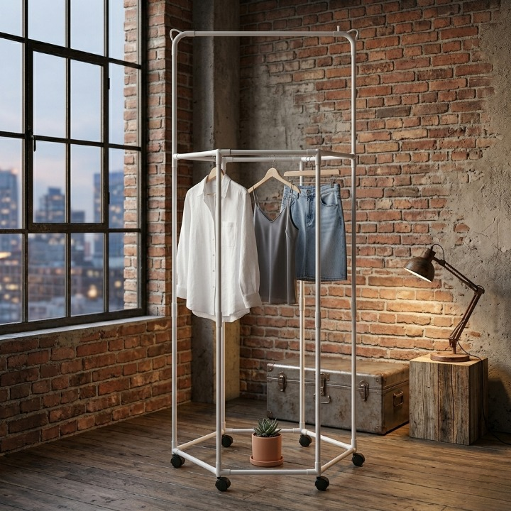 360° Rotating Clothes Hanger | Multi-Tier Laundry Organizer With Swivel Hook For Space-Saving Wardrobe Storage