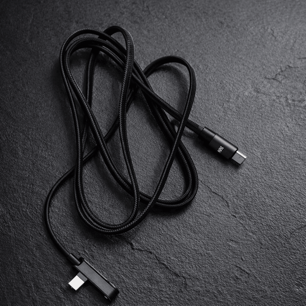 240W Ultra Fast USB-C to USB-C Charging Cable with Built-in Foldable Phone Stand – Premium Braided Data Cord