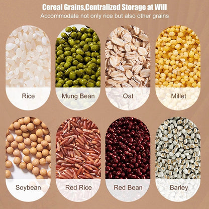 Food Storage Container Rotatable Rice Barrels Sealed Cereal Dispenser Rice Tank Grain Box Kitchen Storage Organization (Random Color)