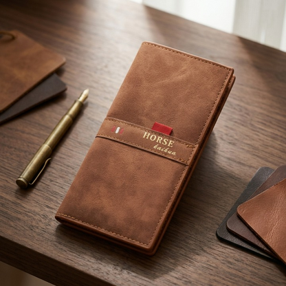 Imperial Horse Wallet for Men Bifold Card Holder Cash Pocket Coin Pocket Premium Men's Wallet (Color Black)