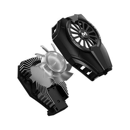 S-72 Portable Mobile Phone Cooling Fan with LED Light – Silent & Compact