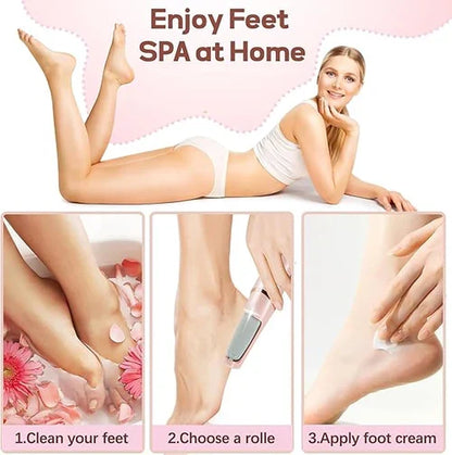Rechargeable Electric Foot File – Callus Remover for Soft Smooth Feet