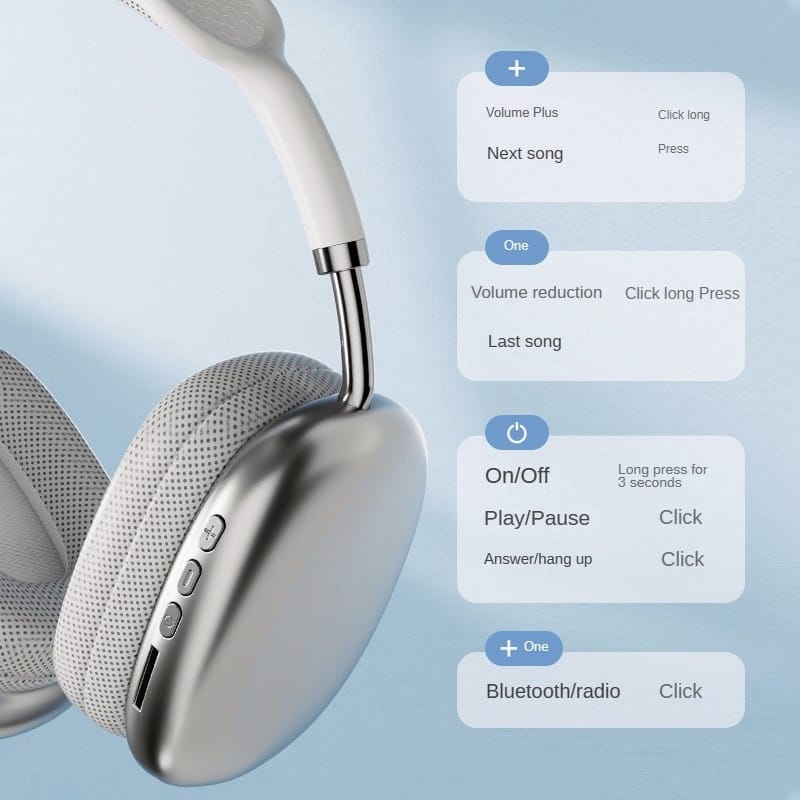 “Wireless Headphones – Deep Bass Sound”