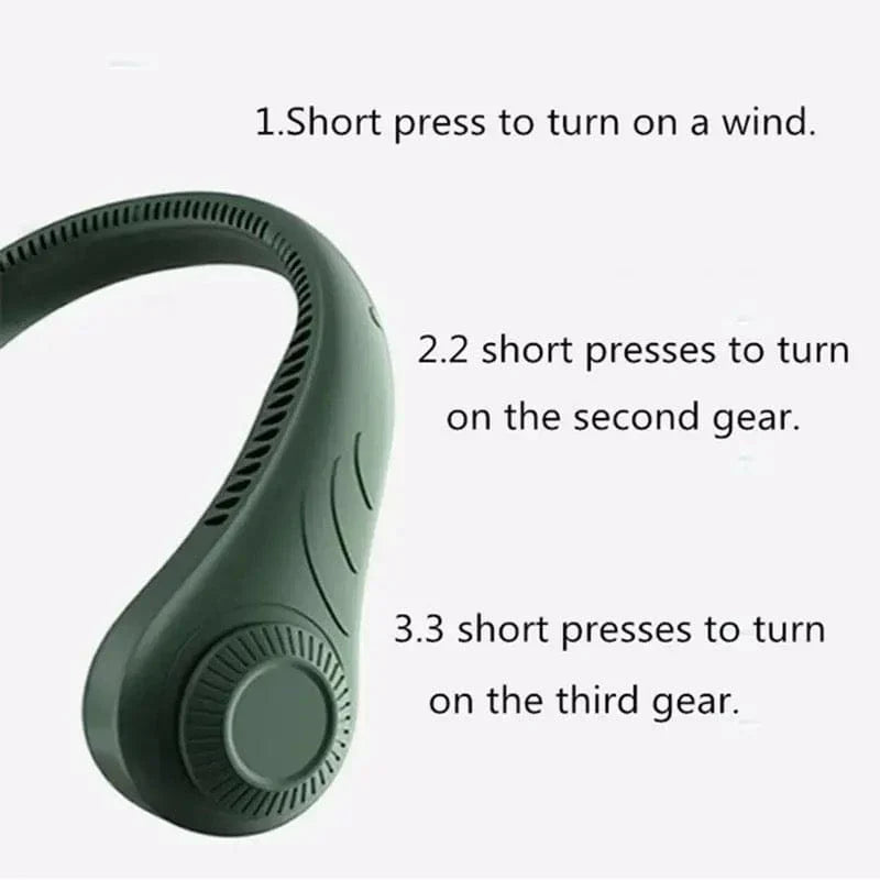 Neck Air Fan – Portable Hands-Free Cooling