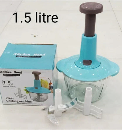 Manual Press Food Chopper – Quick & Effortless Chopping