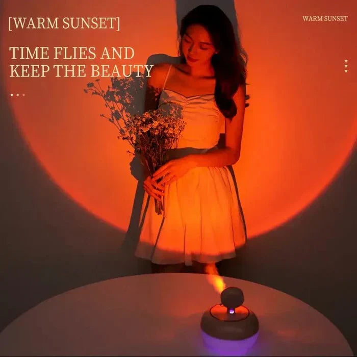 Sunset Night Light Humidifier | 2-in-1 Color Changing Lamp