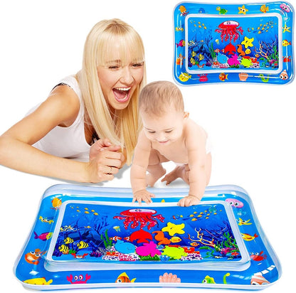 Inflatable Baby Play Mat Water Play Mat For Kids Leakproof Baby Tummy Time Pool Type Mat 69x50x8cm