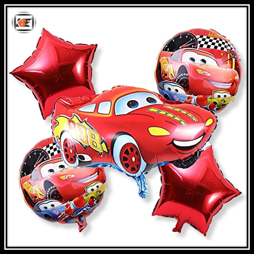 Car Theme Birthday Party Decoration Set 60 Pcs for Kids Boys & Girls