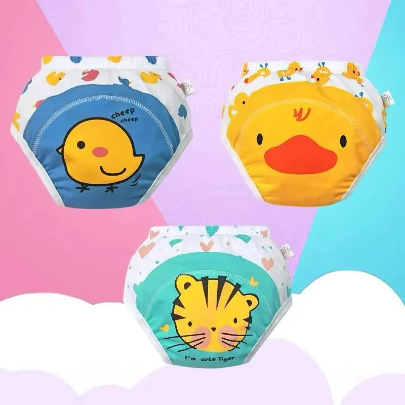 Kids Reusable Baby Training Pants Soft Comfortable Washable Eco Friendly For Daily Use | Random Colour
