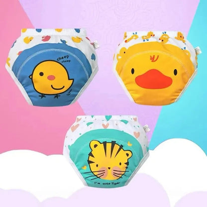 Kids Reusable Baby Training Pants Soft Comfortable Washable Eco Friendly For Daily Use | Random Colour